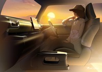 スズキ クロスビー 改良新型のインテリア(デザインスケッチ)