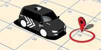 Uber Taxiの予約機能(イメージ)