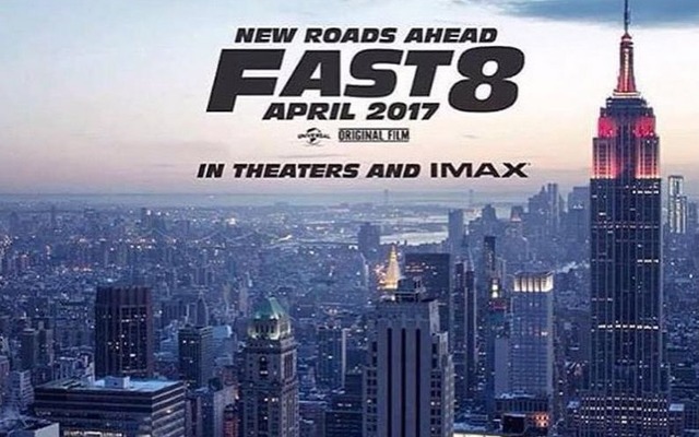 映画『ワイルド・スピード』第8作目の予告ポスター