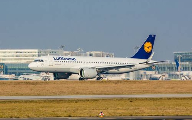 ルフトハンザドイツ航空、A320neoがフランクフルト到着