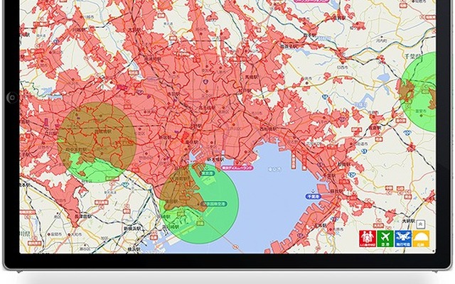 無人航空機専用飛行支援地図サービスのイメージ