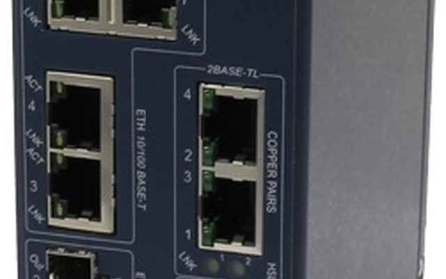 動作温度はマイナス40度からプラス74度まで対応する。電話線のみが敷設されている環境でもネットワーク構築が容易となる（画像はプレスリリースより）