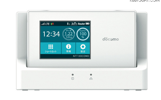 下り最大300Mbpsの「PREMIUM 4G」に対応したモバイルWi-Fiルータ「Wi-Fi STATION N-01H」