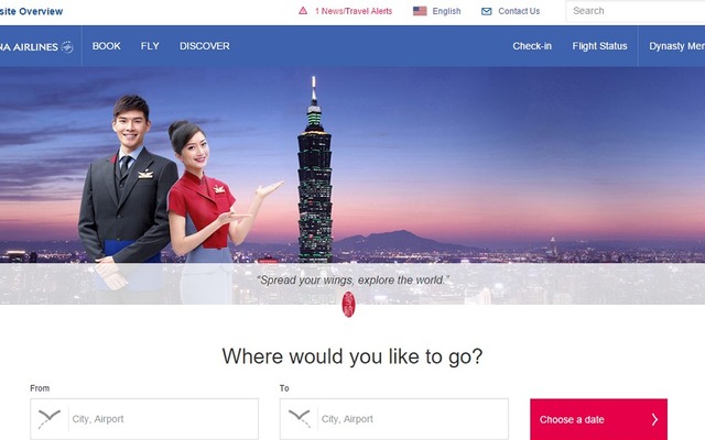 チャイナエアライン公式サイト