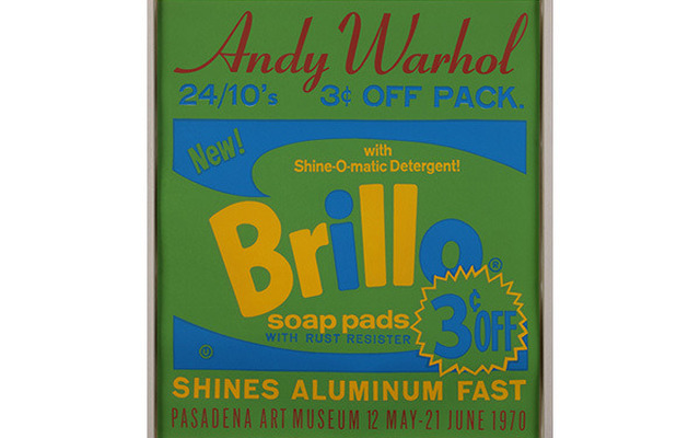 「Brillo Pasadena Art Museum」1970年,760かける660mm,screenprint in colours on paper「Brillo Pasadena Art Museum」1970年,760かける660mm,screen「Brillo Pasadena Art Museum」1970年,760×660mm,screen