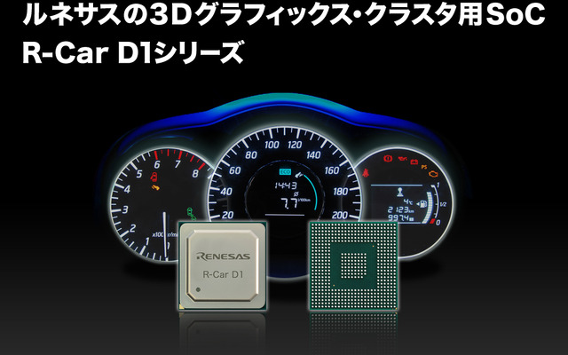 3Dグラフィックス･クラスタに特化した車載用SoC「R-Car D1」