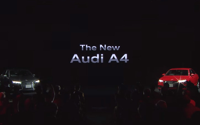 The new Audi A4 記者発表会（動画キャプチャ）