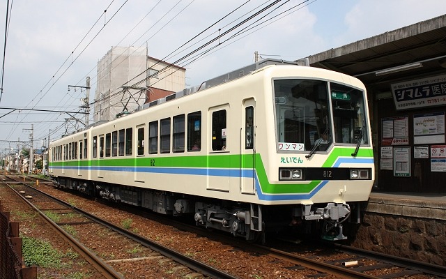 叡山電鉄のICカード導入は3月16日に決まった。写真は叡山本線の元田中駅。