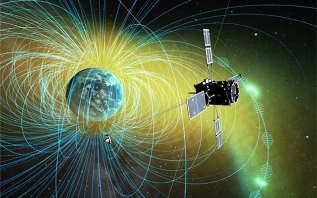 ジオスペース探査衛星のイメージ図