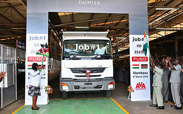 ダイムラー・トラック・アジアがFUSOの新型ラインアップ初のノックダウン（KD）生産をケニアで開始