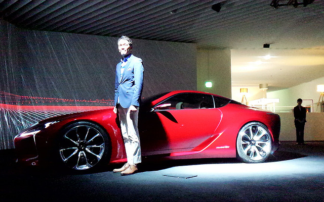谷川じゅんじ氏、アーティスト・平川紀道氏、「LC500」デザイナー・森忠雄氏が登壇したトークショー「人間の感性とテクノロジーが切り開く、表現の新しい地平」（六本木ヒルズ森タワー52階 東京シティビュー、3月15日）