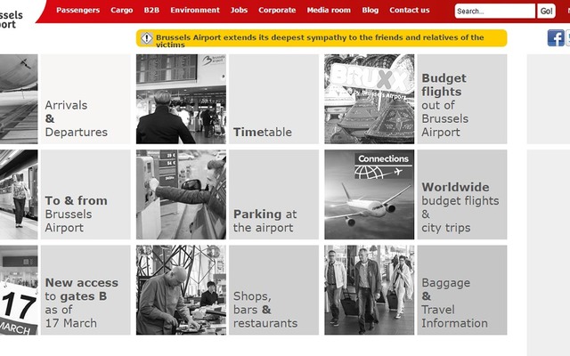 ブリュッセル空港公式サイト