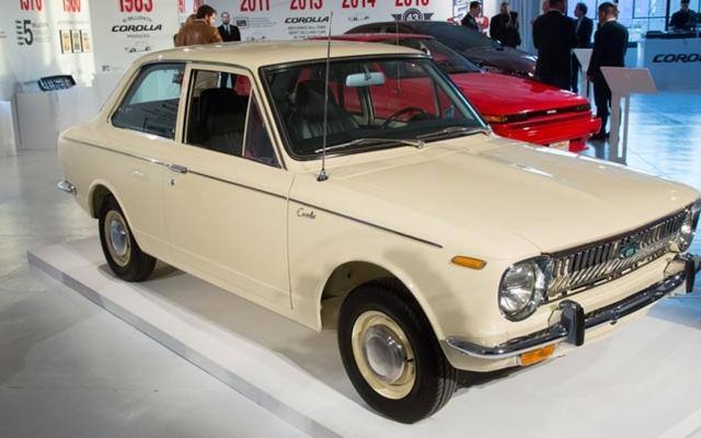 1968年に米国に最初に導入されたトヨタカローラ（ニューヨークモーターショー16）