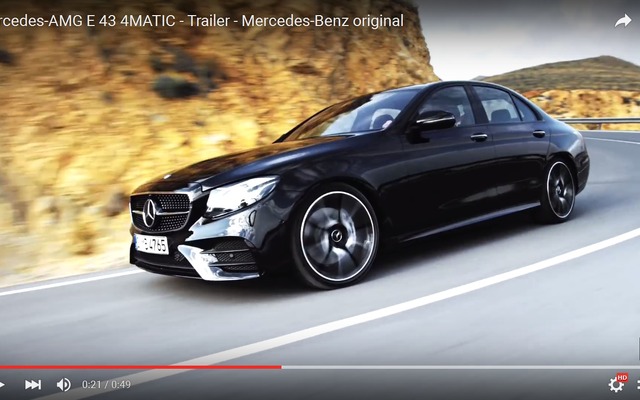 メルセデスAMG E 43 4MATIC（動画キャプチャ）