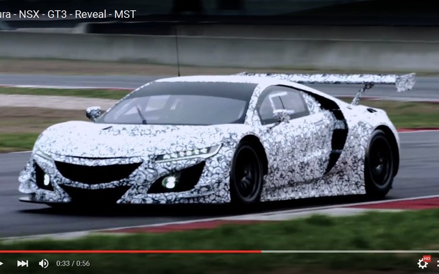 アキュラ NSX GT3の開発テスト