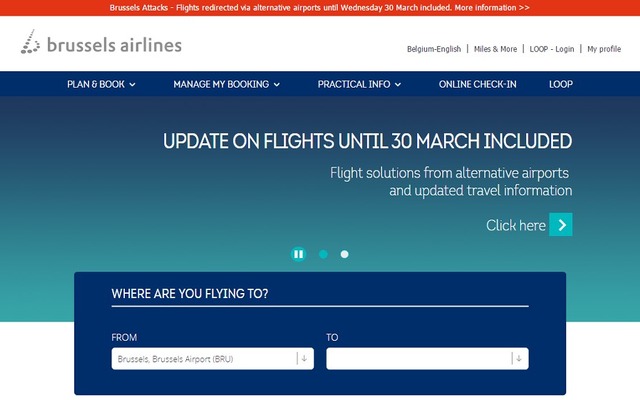 ブリュッセル航空公式サイト