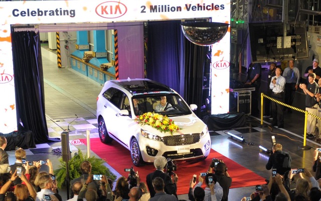 累計生産200万台を達成したキアモーターズの米国ジョージア工場