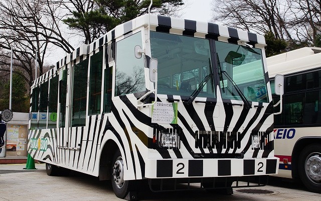 運行休止を前に、2日間限定でライオンバスの車両公開も実施された。