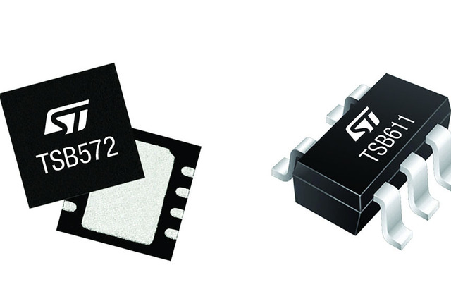 ST 36V耐圧オペアンプ TSB572とTSB611