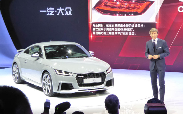 アウディ「TT　RSクーペ」は2016年秋より欧州から順次中国にも導入される