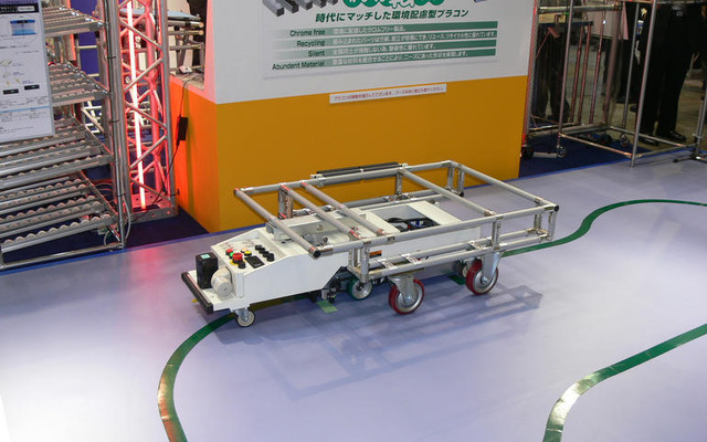 自動車の製造ラインを支える矢崎化工の無人搬送車…ネプコン07