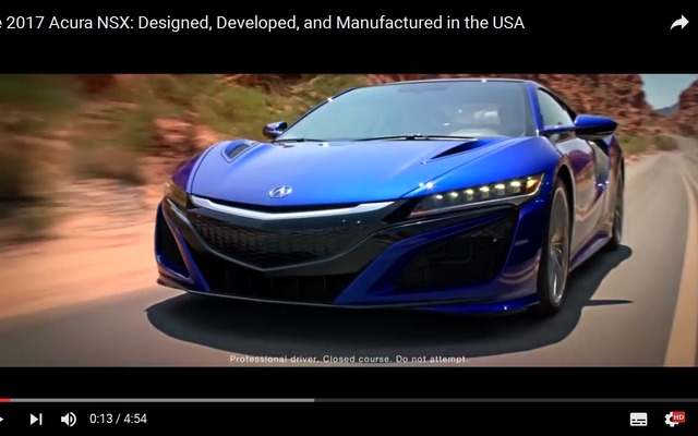 アキュラ（ホンダ）NSX 新型
