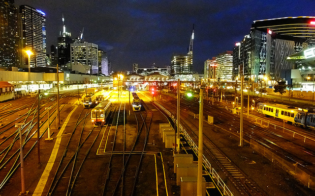 メルボルンの中長距離列車が発着するターミナル、サザンクロス駅（Southern Cross）