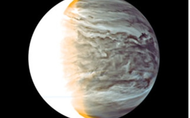 IR2カメラが撮影した金星夜面