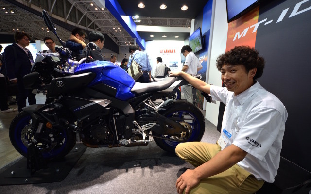 ヤマハMT-10の開発段階で徹底的にテストライドしたヤマハ発動機の山田心也氏。