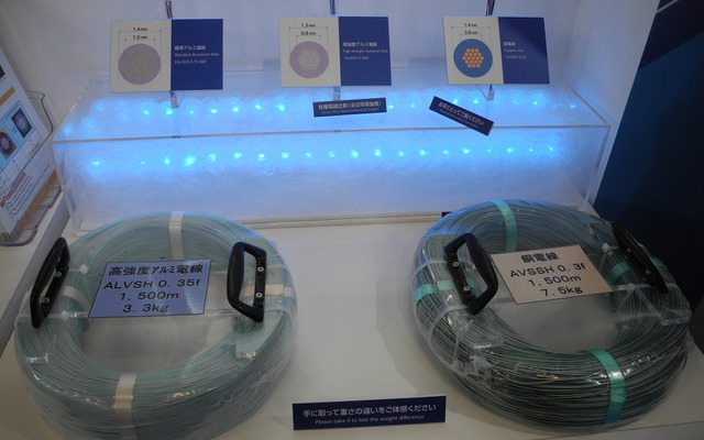 住友電装が新開発した高強度アルミ電線