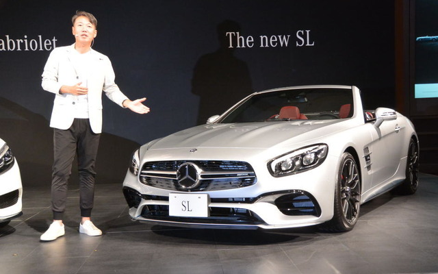 メルセデスベンツ SL 新型と、メルセデス・ベンツ日本 上野金太郎 社長