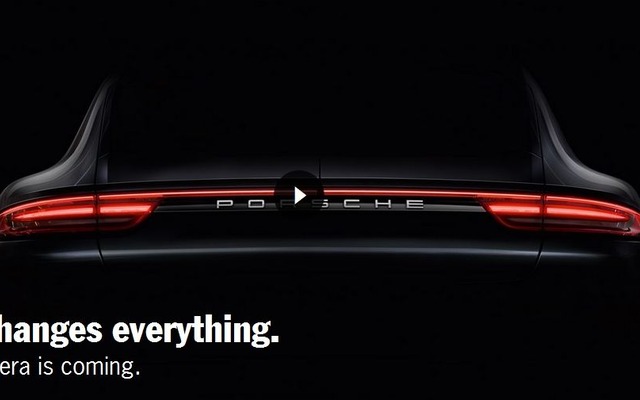ポルシェ パナメーラ 次期型の予告イメージ