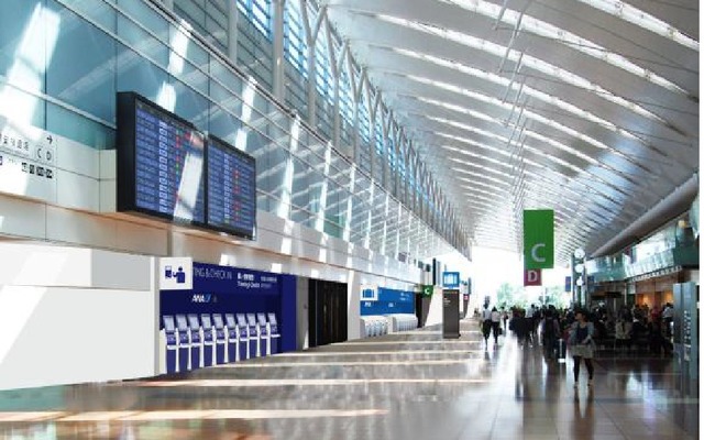 羽田空港ANA出発カウンターリニューアルイメージ