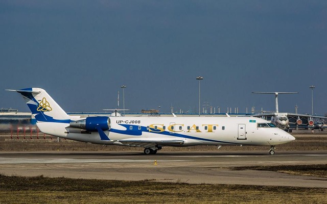 スキャット航空のボンバルディアCRJ200