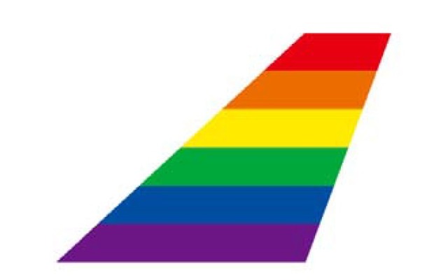 ANAのLGBTフレンドリーのシンボルマーク