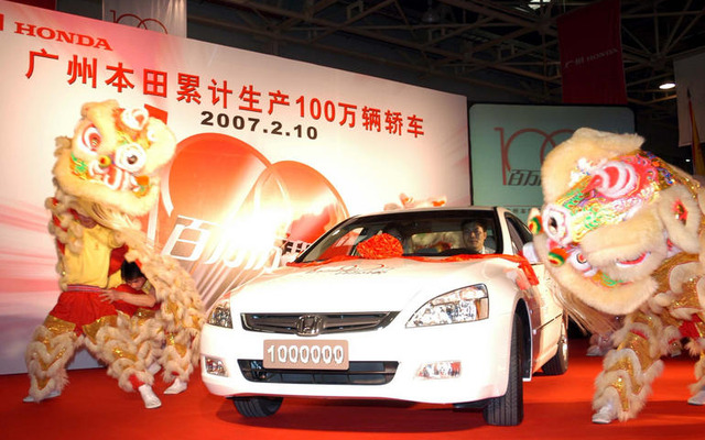 日系初、広州ホンダが中国で累計生産100万台を達成