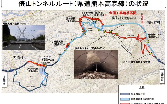俵山トンネル復旧工事計画