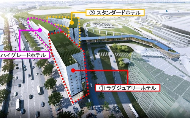 住友不動産・東京国際空港プロジェクトチームの開発提案イメージ