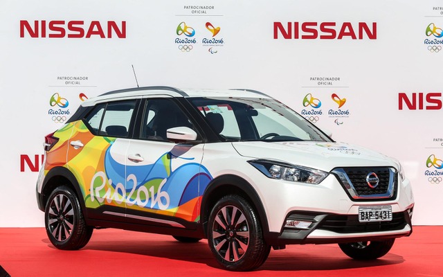 日産のリオデジャネイロ五輪公式車両の引き渡し式