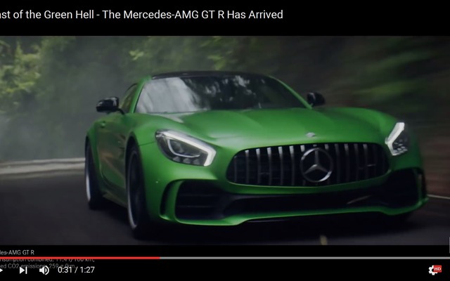 メルセデスAMG GT Rの映像