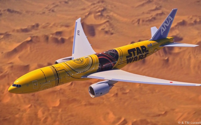 ANA、スター・ウォーズ・プロジェクト特別塗装機第3弾「C-3PO ANA、スター・ウォーズ・プロジェクト特別塗装機第3弾「C-3PO