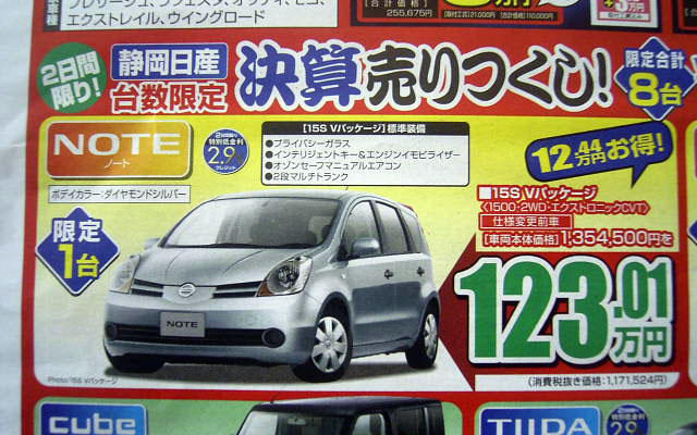 【新車値引き情報】決算期商戦始まる　コンパクトカー