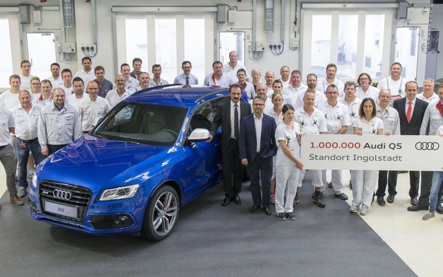 ドイツ・インゴルシュタット工場での累計生産が100万台に到達したアウディQ5