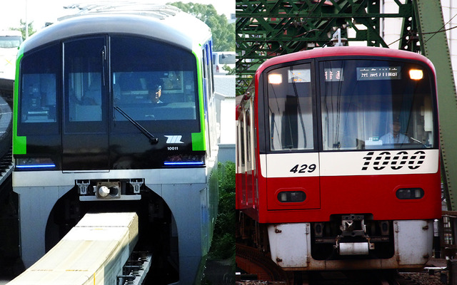 東京モノレールと京急電車