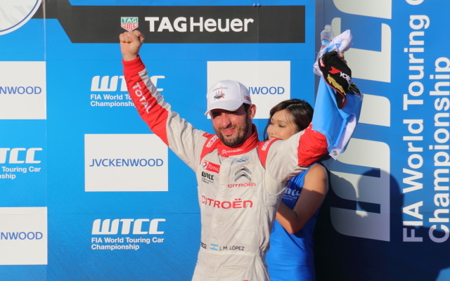 暫定ながらWTCC3年連続チャンピオンとなったホセ・マリア・ロペス