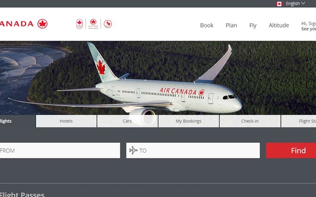 エア・カナダ公式サイト