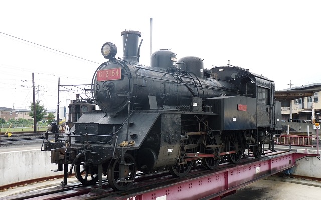 大井川鐵道のC12 164。日本ナショナルトラストが保有して大井川鐵道に貸し出しているが、2005年以降は運行されていない。