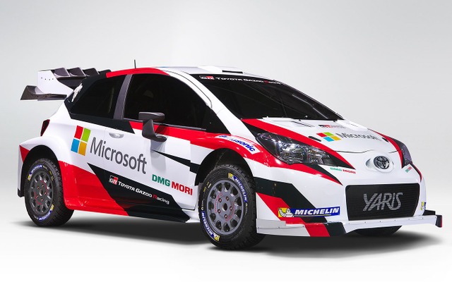 トヨタ ヤリス WRC テストカー（マイクロソフトのロゴ入り）