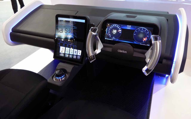 先進の統合型HMIが体感できるキャビン型モックアップによる『Smart Cockpit』