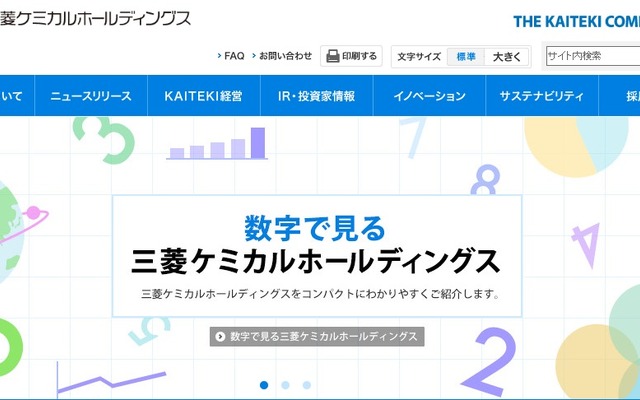 三菱ケミカルホールディングスのホームページ